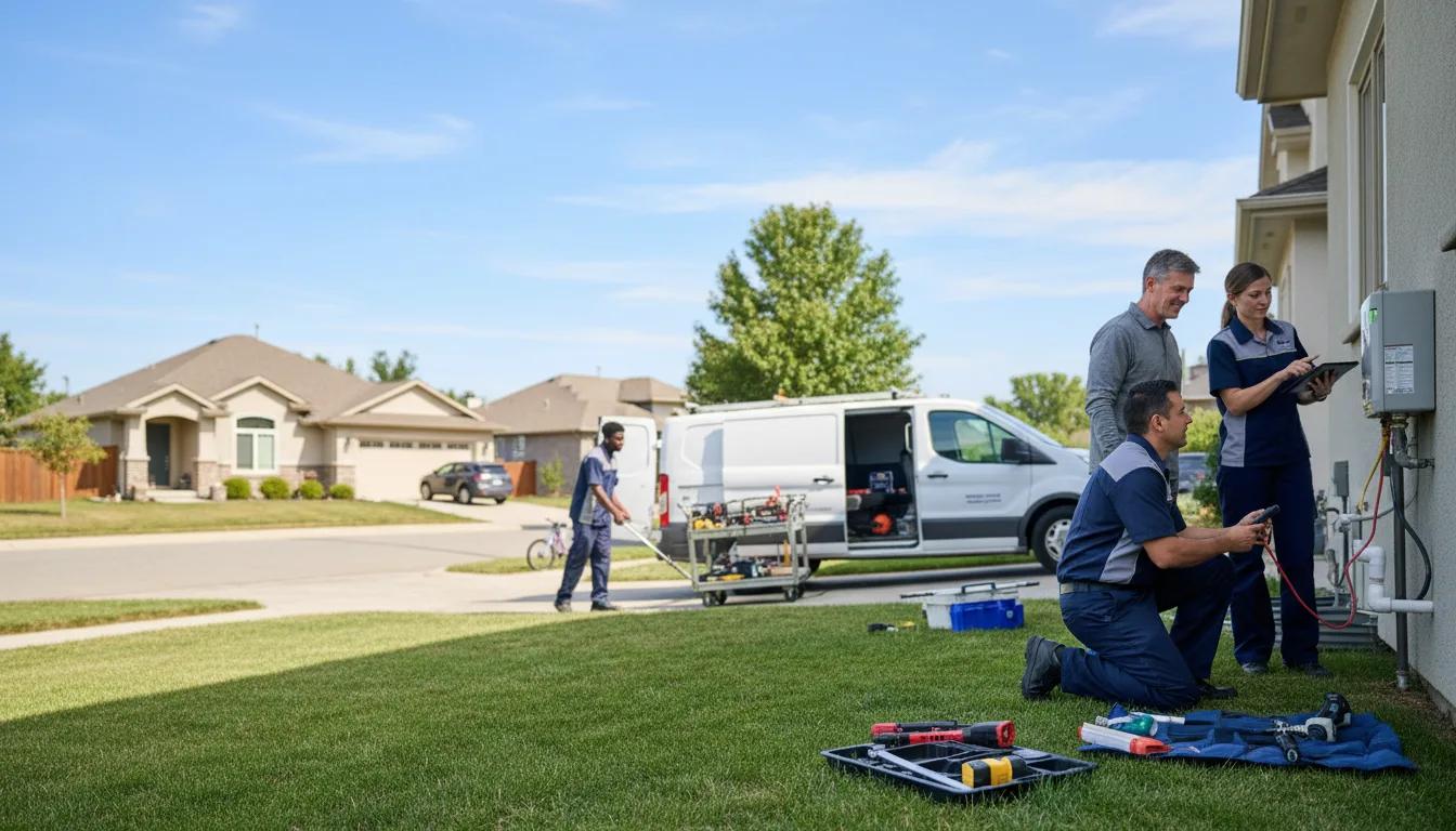 Tankless water heater service in Millican, TX